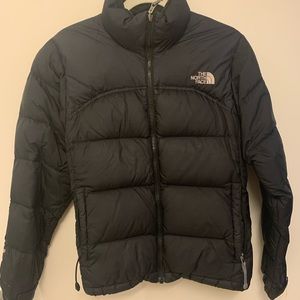 Northface heavy puffer down jacket, black, M, slightly worn